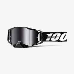 100% Armega Goggles Black With Silver Flash Mirror Lens Apparel