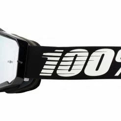 100% Armega Goggles Black With Silver Flash Mirror Lens Apparel