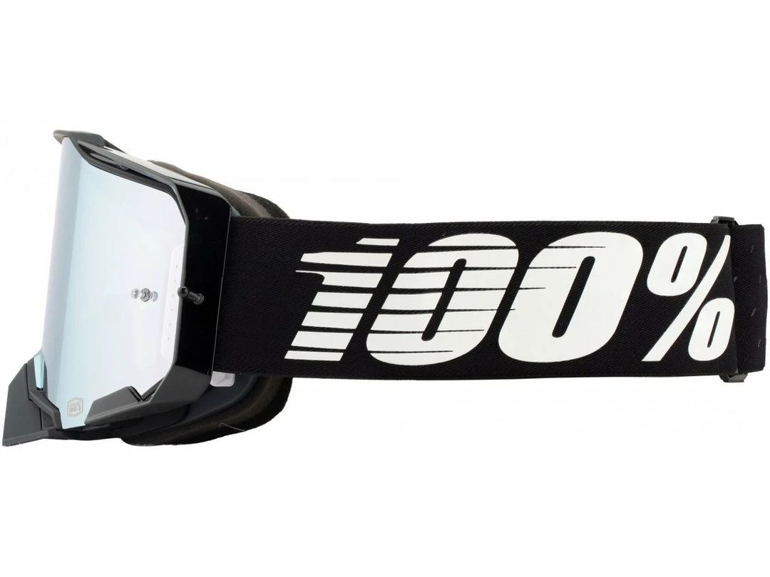 100% Armega Goggles Black With Silver Flash Mirror Lens Apparel 2 100% Armega Goggles Black With Silver Flash Mirror Lens Apparel