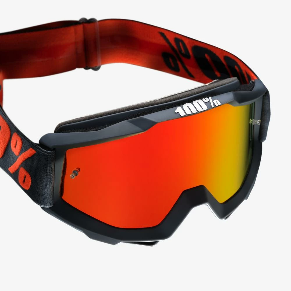 Apparel 100% Accuri Goggles Matte Gunmetal With Red Mirror Lens 2 Apparel 100% Accuri Goggles Matte Gunmetal With Red Mirror Lens