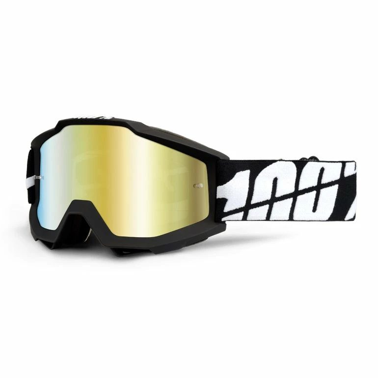 100% Accuri Goggles Tornado With Gold Mirror Lens 1 100% Accuri Goggles Tornado With Gold Mirror Lens