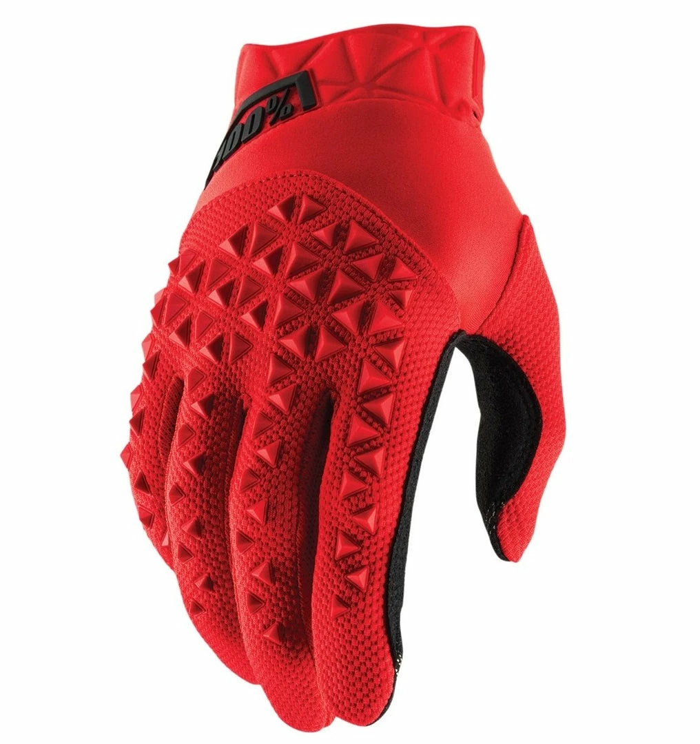 100% Airmatic Gloves Red & Black 1 100% Airmatic Gloves Red & Black
