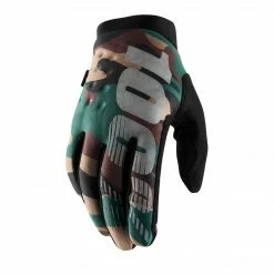Apparel 100% Brisker Cold Weather Gloves Camo & Black