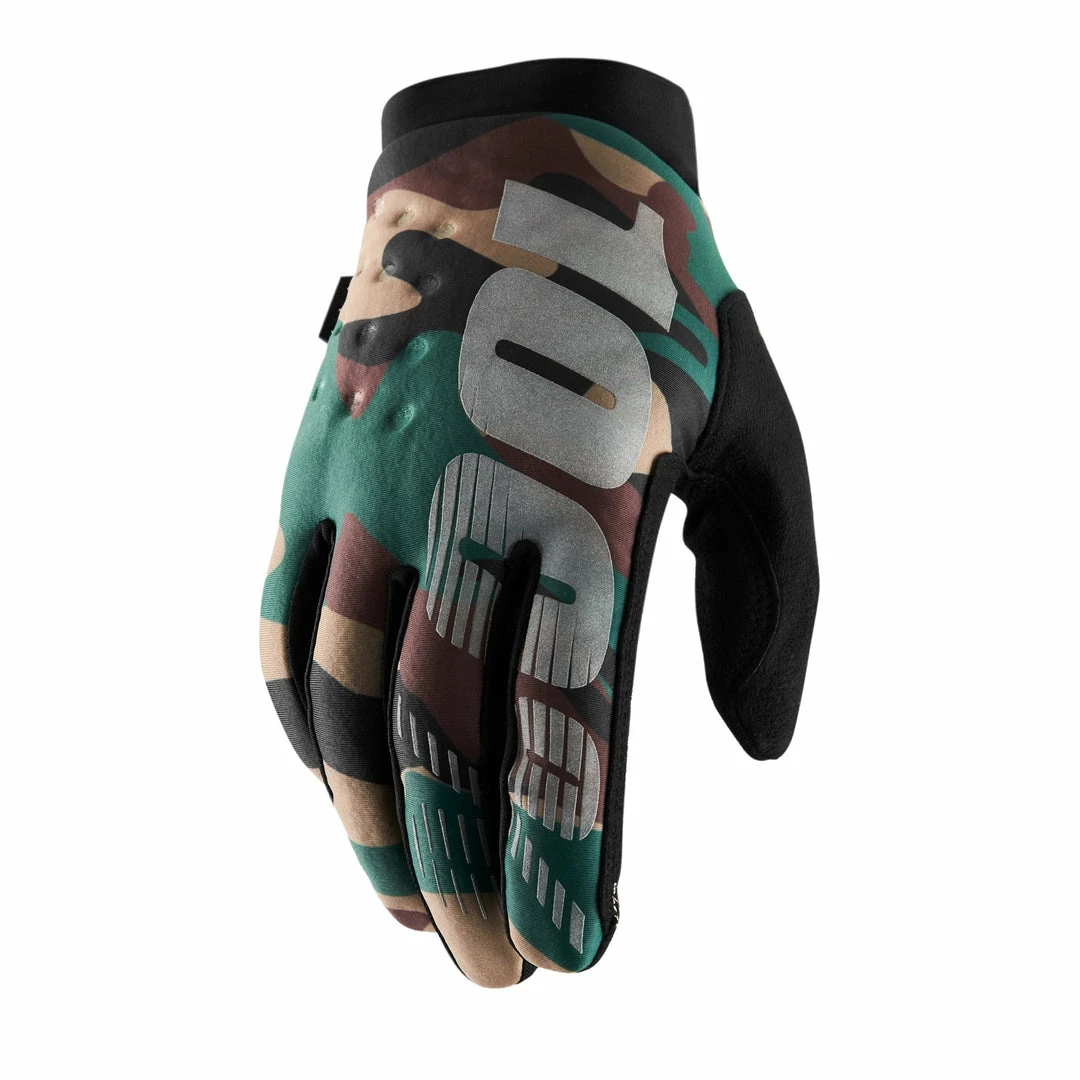Apparel 100% Brisker Cold Weather Gloves Camo & Black 1 Apparel 100% Brisker Cold Weather Gloves Camo & Black