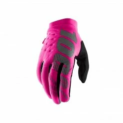 Apparel 100% Brisker Women’s Cold Weather Gloves Neon Pink & Black