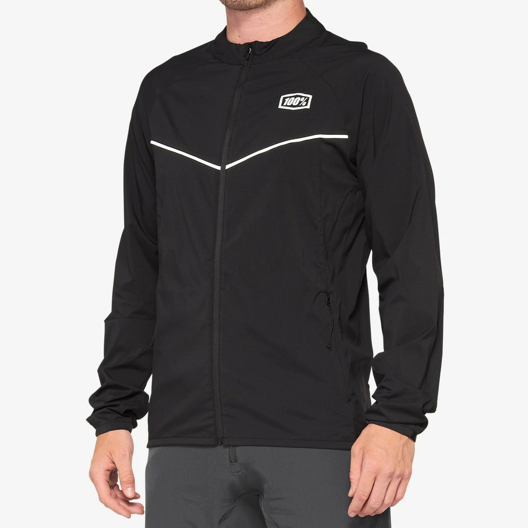 Apparel 100% Corridor Stretch Windbreaker Black 1 Apparel 100% Corridor Stretch Windbreaker Black