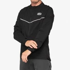 Apparel 100% Corridor Stretch Windbreaker Black