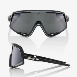 100% Glendale Sunglasses Black With Smoke Lens 6 100% Glendale Sunglasses Black With Smoke Lens