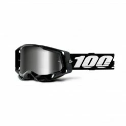 100% Goggles Racecraft 2 Black With Silver Mirror Lens