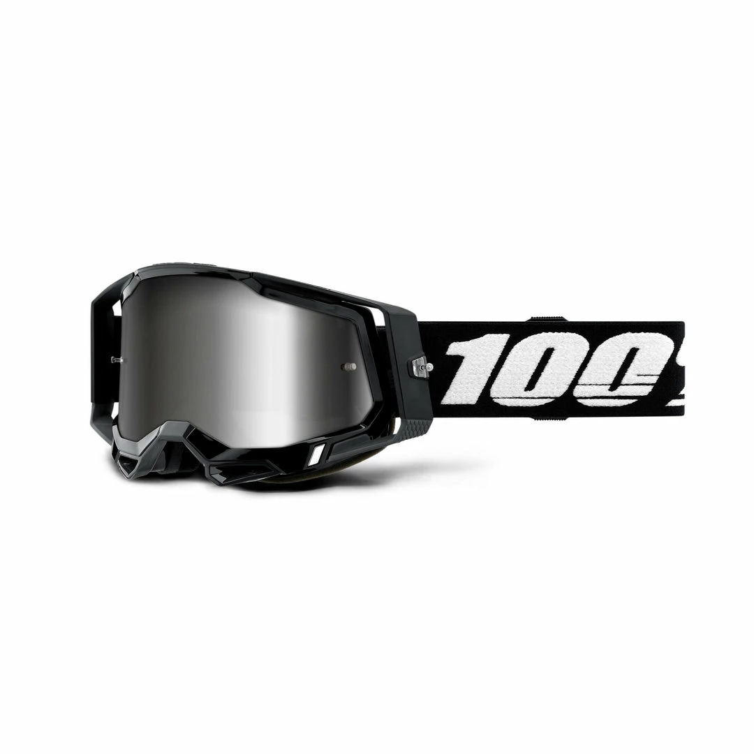 100% Goggles Racecraft 2 Black With Silver Mirror Lens Apparel 1 100% Goggles Racecraft 2 Black With Silver Mirror Lens Apparel