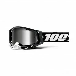 100% Goggles Racecraft 2 Black With Silver Mirror Lens Apparel