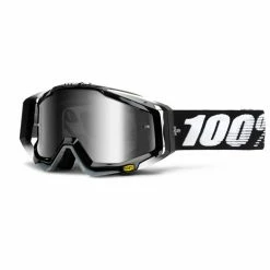 Apparel 100% Racecraft Goggles Black With Silver Flash Mirror Lens