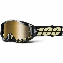 100% Racecraft Goggles Ergoflash True Gold Mirror Lens
