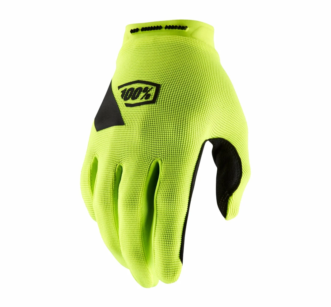 Apparel 100% Ridecamp Gloves Fluro Yellow 1 Apparel 100% Ridecamp Gloves Fluro Yellow