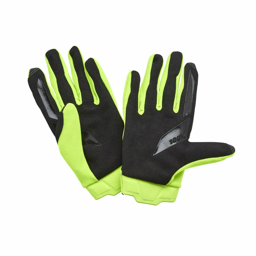 100% Ridecamp Gloves Fluro Yellow 2 100% Ridecamp Gloves Fluro Yellow