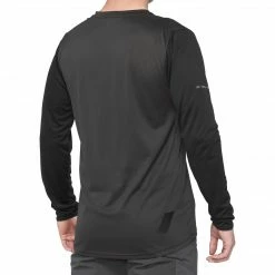 Apparel 100% Ridecamp Long Sleeve Jersey Charcoal & Black