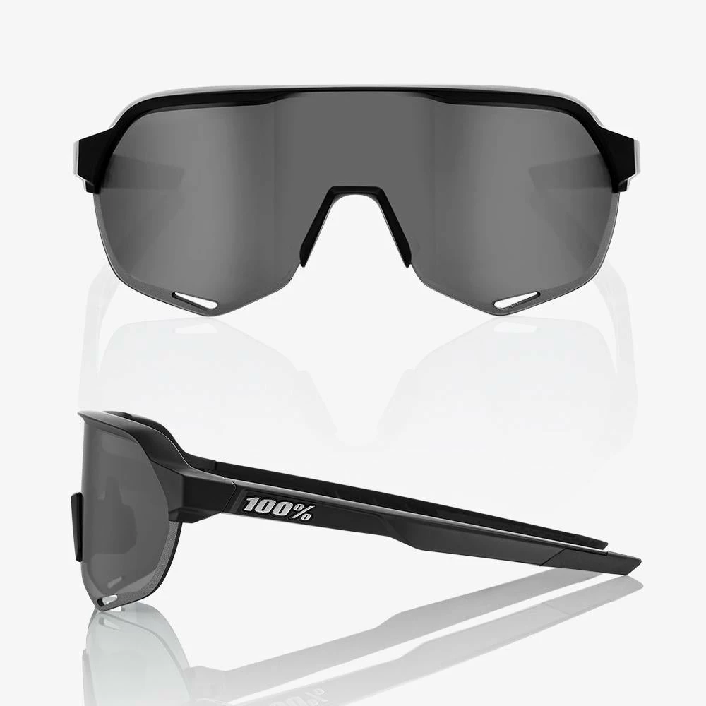 100% S2 Sunglasses Black With Smoke Lens Apparel 3 100% S2 Sunglasses Black With Smoke Lens Apparel