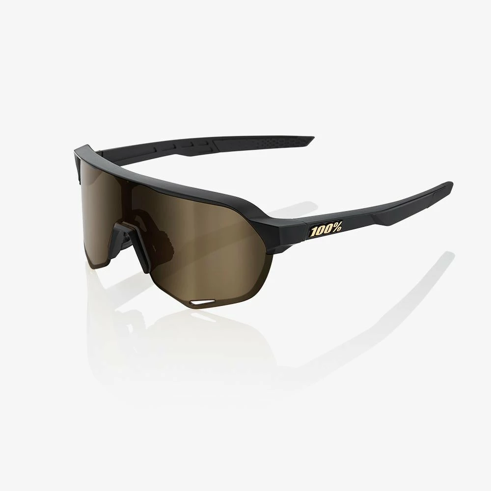 100% S2 Sunglasses Matte Black With Soft Gold Lens Apparel 1 100% S2 Sunglasses Matte Black With Soft Gold Lens Apparel
