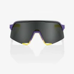 Apparel 100% S3 Sunglasses Matte Metallic Digital Brights With Smoke Lens
