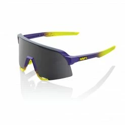 Apparel 100% S3 Sunglasses Matte Metallic Digital Brights With Smoke Lens