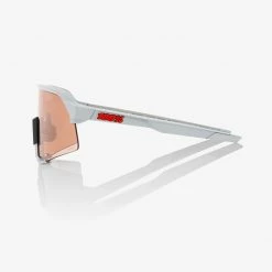 100% S3 Sunglasses Stone Grey With HiPER Coral Lens 5 100% S3 Sunglasses Stone Grey With HiPER Coral Lens