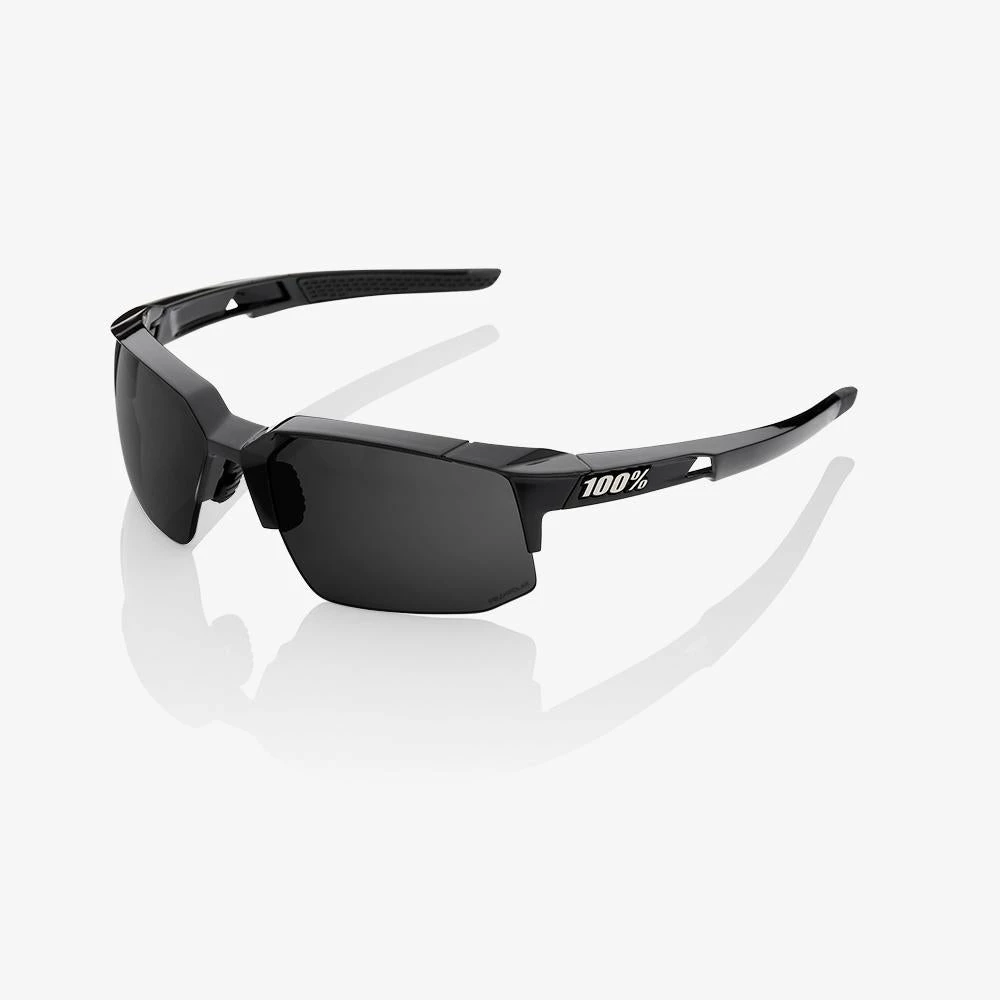 100% Speedcoupe Sunglasses Black With Grey PeakPolar Lens Apparel 1 100% Speedcoupe Sunglasses Black With Grey PeakPolar Lens Apparel