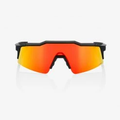 100% Speedcraft SL Sunglasses Black HiPER Red Multilayer Mirror Lens