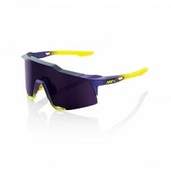 Apparel 100% Speedcraft Sunglasses Matte Metallic Digital Brights With Dark Purple Lens