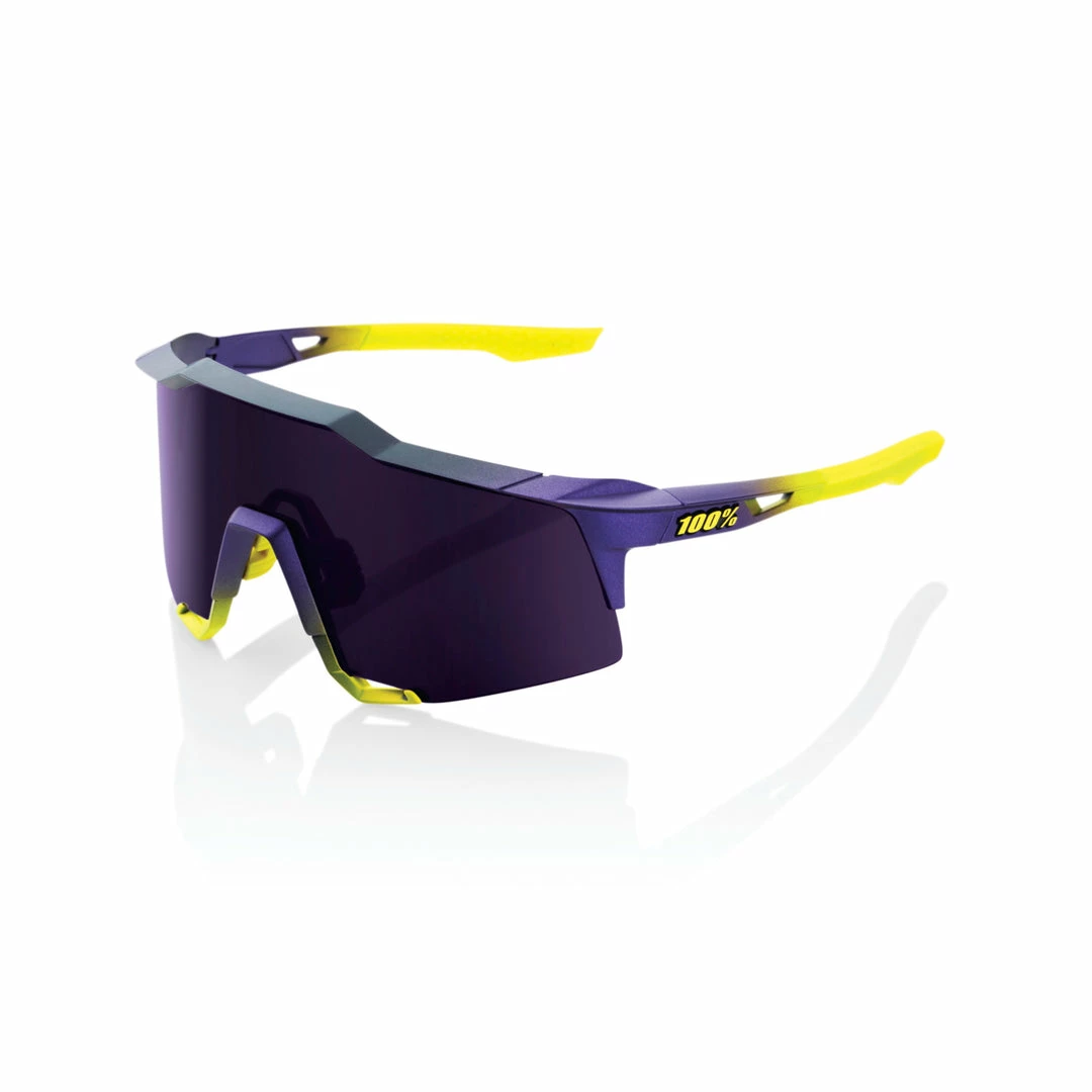 Apparel 100% Speedcraft Sunglasses Matte Metallic Digital Brights With Dark Purple Lens 1 Apparel 100% Speedcraft Sunglasses Matte Metallic Digital Brights With Dark Purple Lens