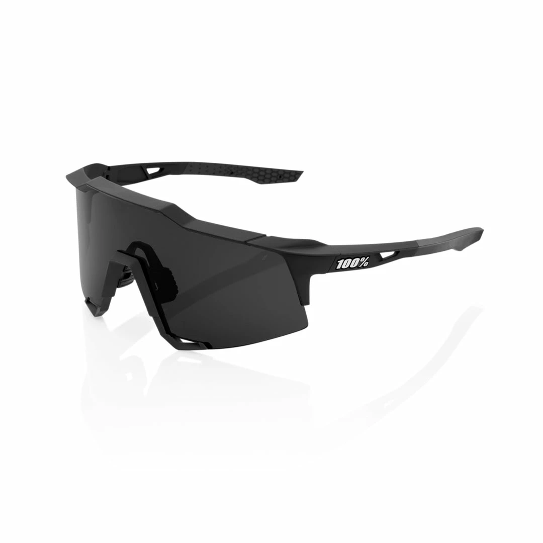 100% Speedcraft Sunglasses Soft Tact Black With Smoke Lens 1 100% Speedcraft Sunglasses Soft Tact Black With Smoke Lens