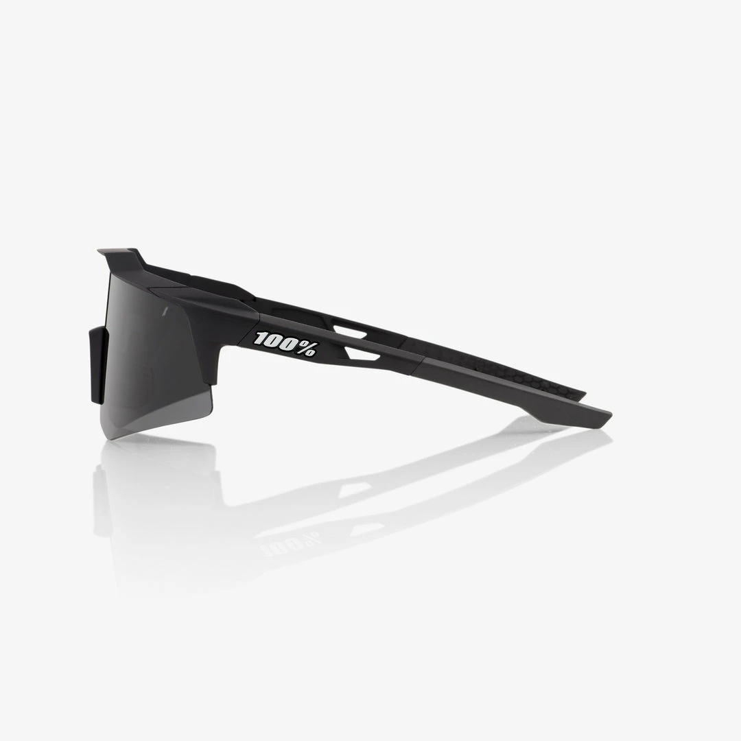 100% Speedcraft XS Sunglasses Soft Tact Black With Smoke Lens 3 100% Speedcraft XS Sunglasses Soft Tact Black With Smoke Lens