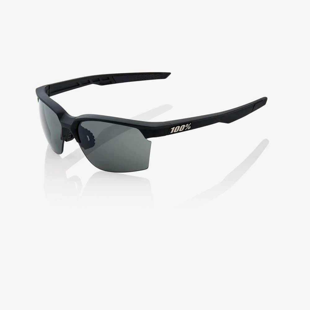 Apparel 100% Sportcoupe Sunglasses Black With Smoke Lens 1 Apparel 100% Sportcoupe Sunglasses Black With Smoke Lens