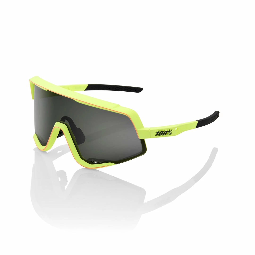 100% Sunglasses Glendale Soft Tact Washed Out Neon Yellow With Smoke Lens 1 100% Sunglasses Glendale Soft Tact Washed Out Neon Yellow With Smoke Lens