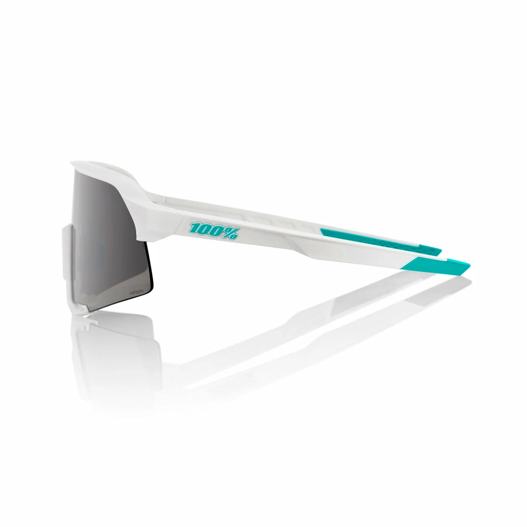 Apparel 100% Sunglasses S3 BORA-Hansgrohe Team White With HiPER Silver Lens 3 Apparel 100% Sunglasses S3 BORA-Hansgrohe Team White With HiPER Silver Lens
