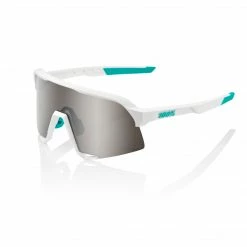 Apparel 100% Sunglasses S3 BORA-Hansgrohe Team White With HiPER Silver Lens