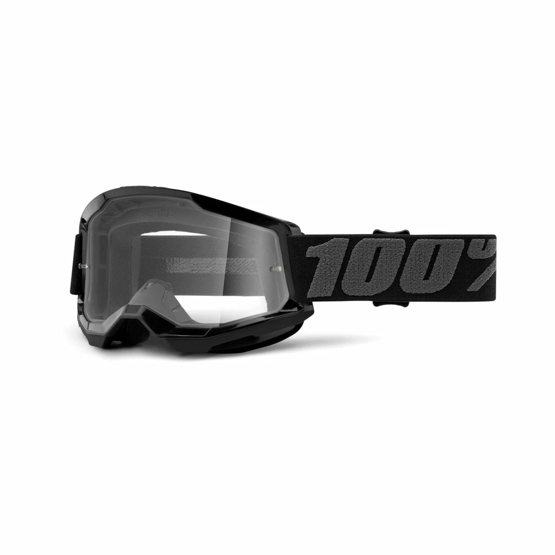 100% Strata 2 Goggle Black With Clear Lens 1 100% Strata 2 Goggle Black With Clear Lens