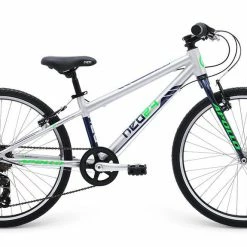 Bikes Apollo Neo 24" Kids Bike 7-Speed Silver/Navy/Neon