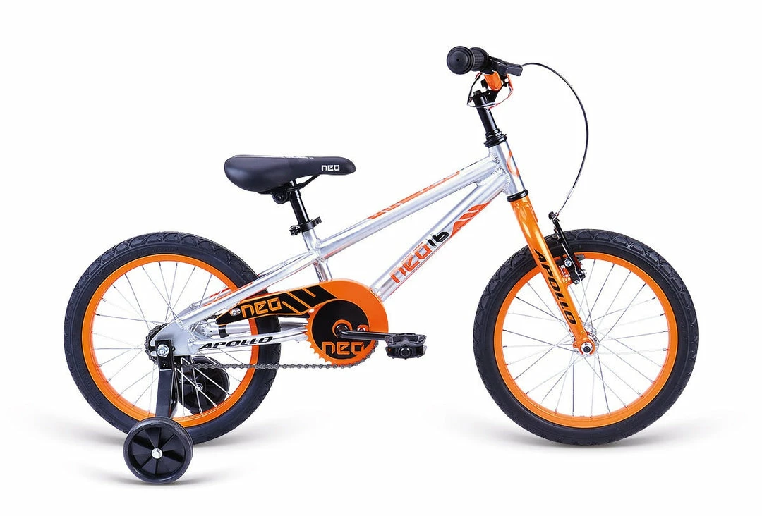 Apollo Neo 16" Kids Bike Alloy/Orange/Black 1 Apollo Neo 16" Kids Bike Alloy/Orange/Black