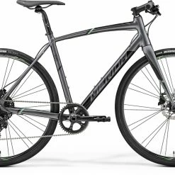 99bikes.co.nz Merida Speeder 300 FlatBar Road Bike Anthracite/Green (2019)