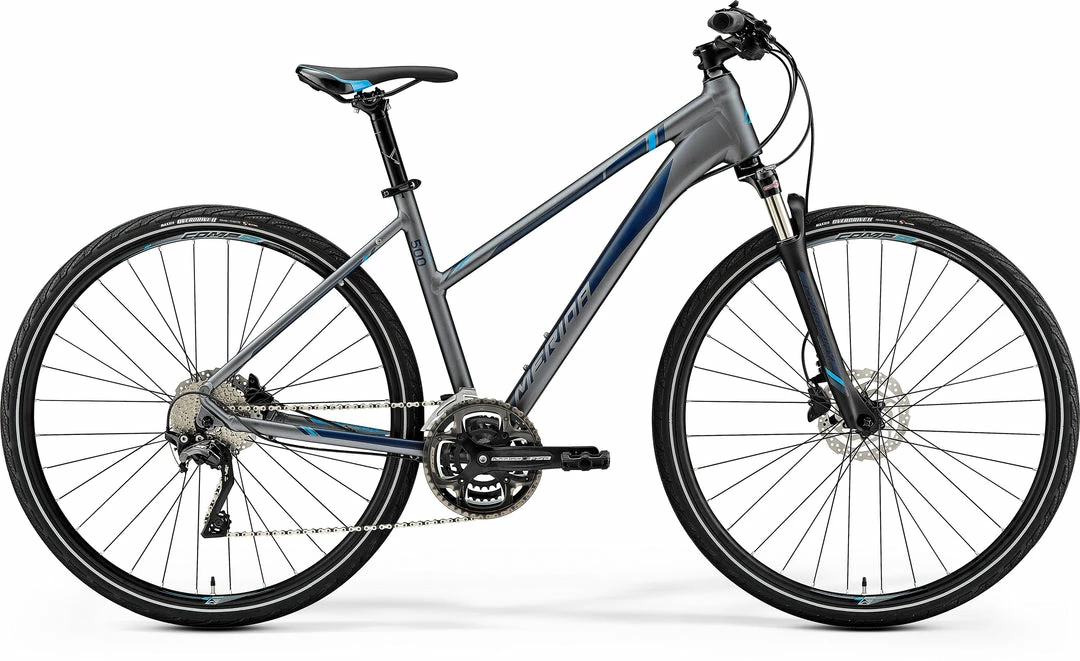 Merida Crossway 500 Hybrid Bike Matt Silver (2019) Bikes 1 Merida Crossway 500 Hybrid Bike Matt Silver (2019) Bikes