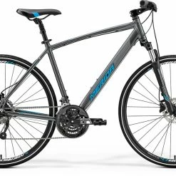 Merida Crossway 40D Hybrid Bike Silver/Blue (2019)