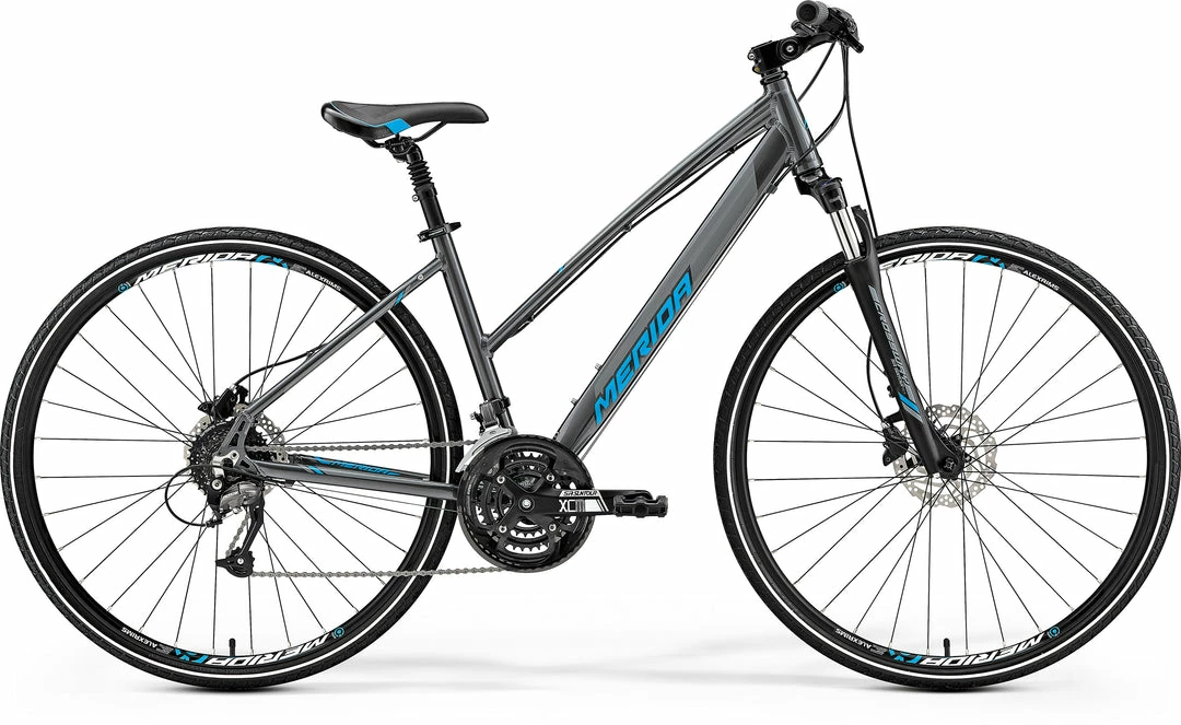 Bikes Merida Crossway 40D Ladies Hybrid Bike Silver/Blue (2019) 1 Bikes Merida Crossway 40D Ladies Hybrid Bike Silver/Blue (2019)
