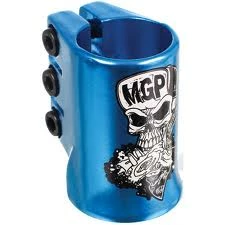 Scooters MGP Blue O/Size Triple Clamp Skull Decal