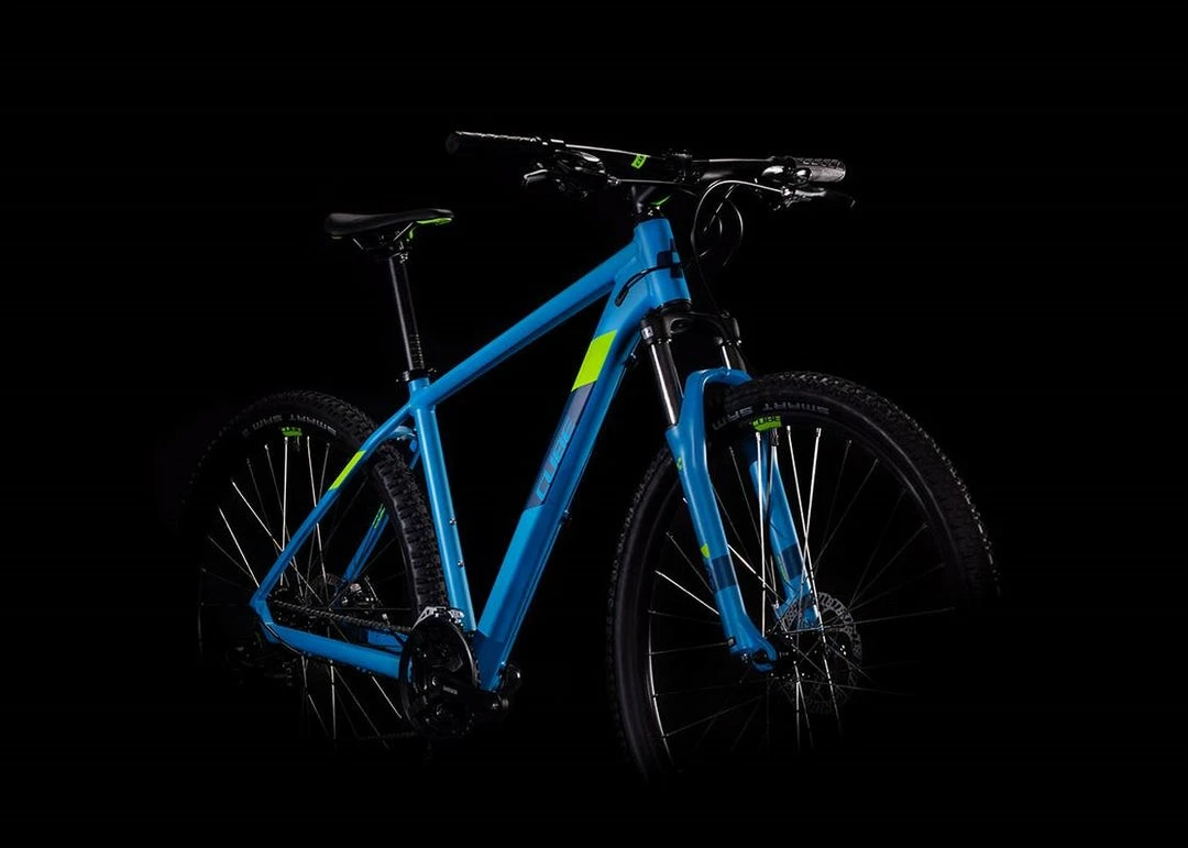 Bikes Cube Aim 27.5 Hardtail Mountain Bike Blue'n'Green SM/16" (2020) 2 Bikes Cube Aim 27.5 Hardtail Mountain Bike Blue'n'Green SM/16" (2020)