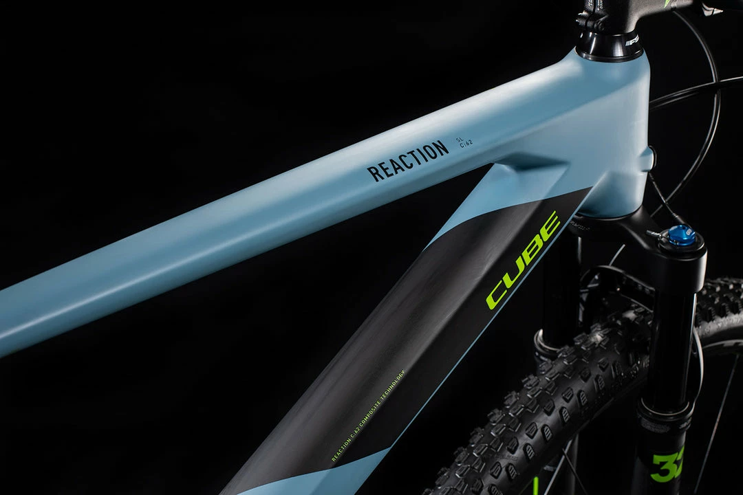 Cube Reaction C:62 SL 29 Carbon Mountain Bike Grey Blue/Green MD/17” (2020) 3 Cube Reaction C:62 SL 29 Carbon Mountain Bike Grey Blue/Green MD/17” (2020)
