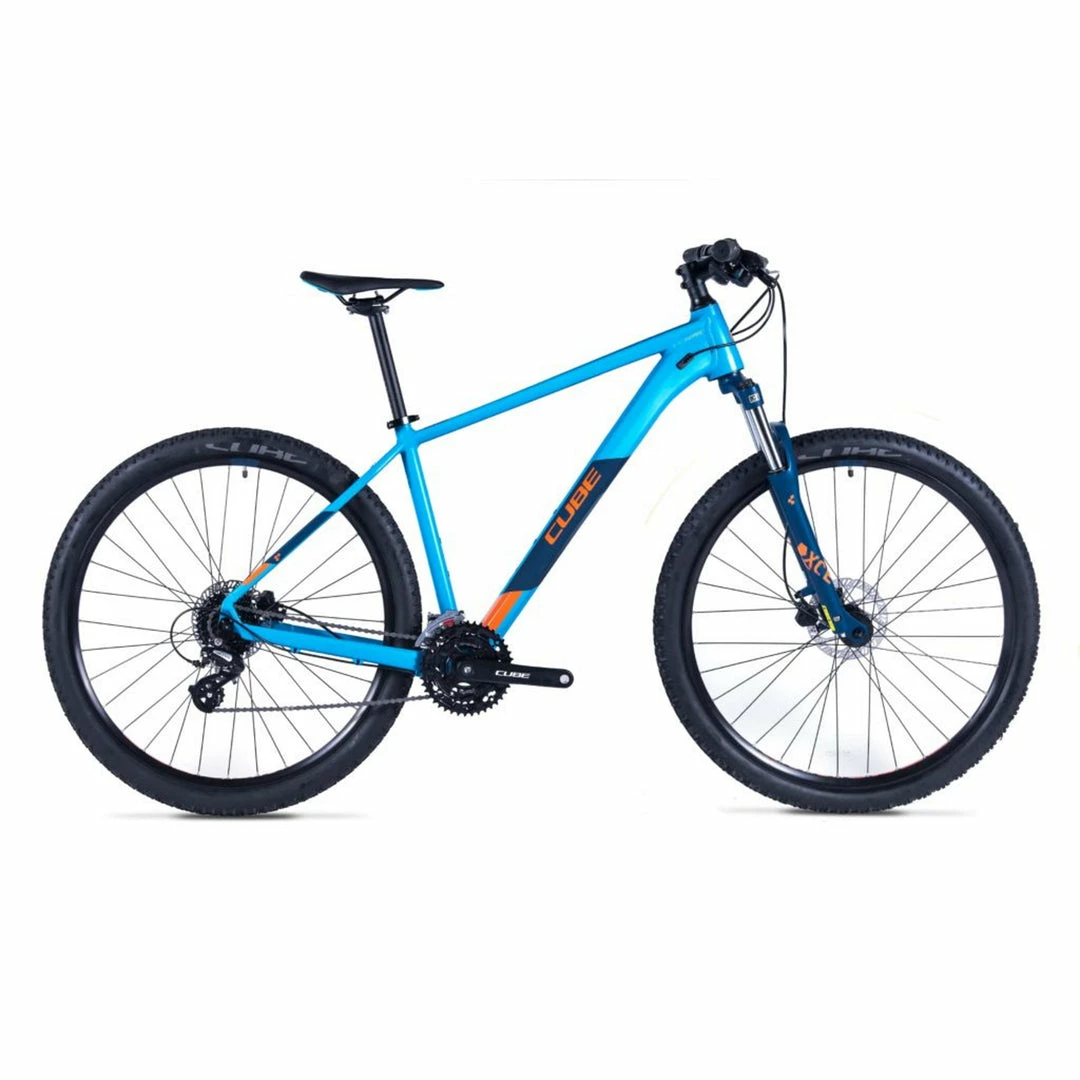 Cube Aim Hardtail Mountain Bike Blue 'n' Orange (2021) Bikes 1 Cube Aim Hardtail Mountain Bike Blue 'n' Orange (2021) Bikes