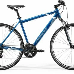 Merida Crossway 10V Hybrid Bike Steel Blue/White (2021) Bikes