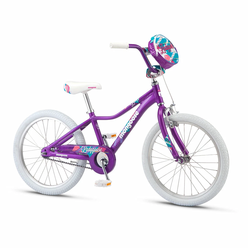 Mongoose Lady Goose 20" Girls Bike Purple 1 Mongoose Lady Goose 20" Girls Bike Purple
