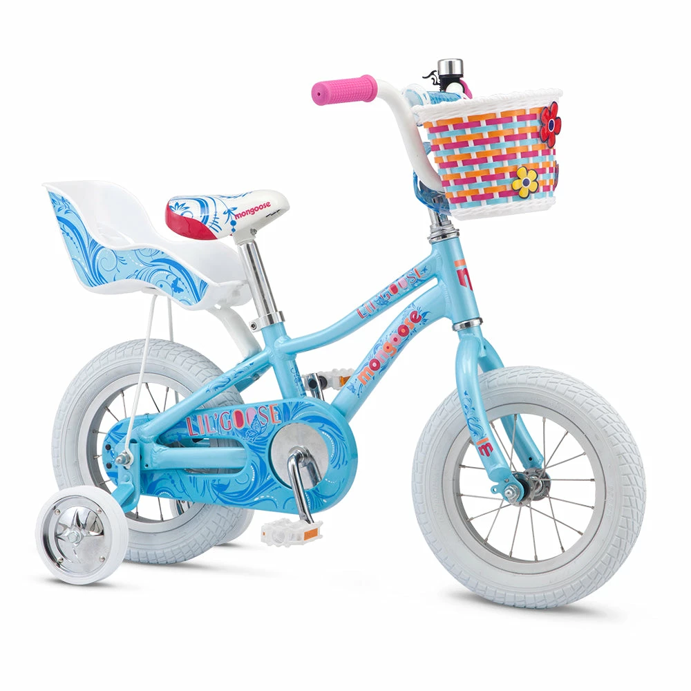 Bikes Mongoose Lil Goose 12" Kids Bike Blue 1 Bikes Mongoose Lil Goose 12" Kids Bike Blue