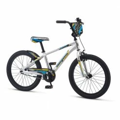 Mongoose Racer X 20" Kids Bike Silver Bikes